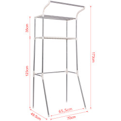 Étagère pour machine à laver Ellsworth blanche