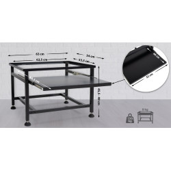 Châssis de base pour machine à laver Melfort noir