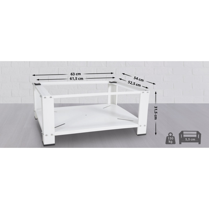 Châssis de base pour machine à laver Lunas blanc