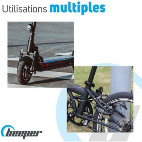 Antivol BEEPER pour Trottinette électrique et Vélo ME129-6 avec code personnalisable