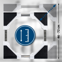 cadre de connexion blanc pour machine ? laver