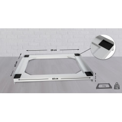 Cadre de raccordement pour machine ? laver Belton blanc