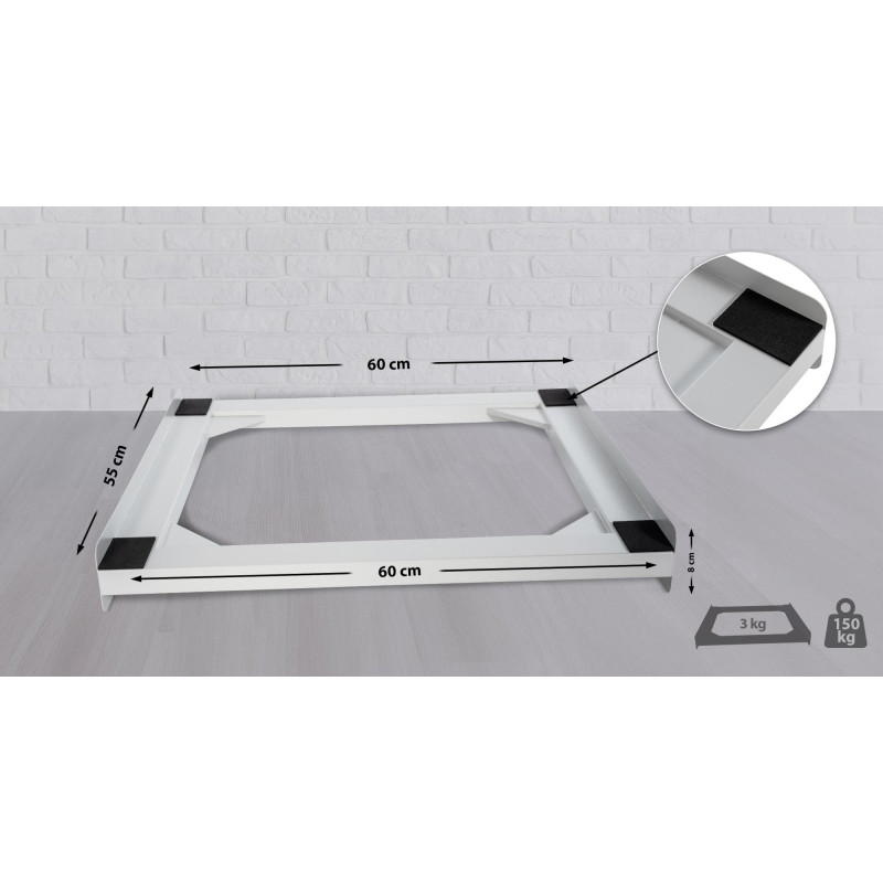 Cadre de raccordement pour machine ? laver Belton blanc