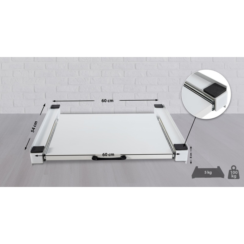 Bastidor de conexión para lavadoras con estante