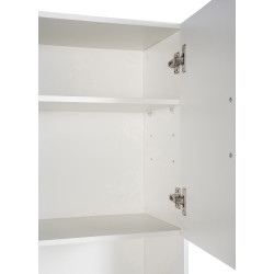 Estantería de madera Gardiner para la lavadora Blanco