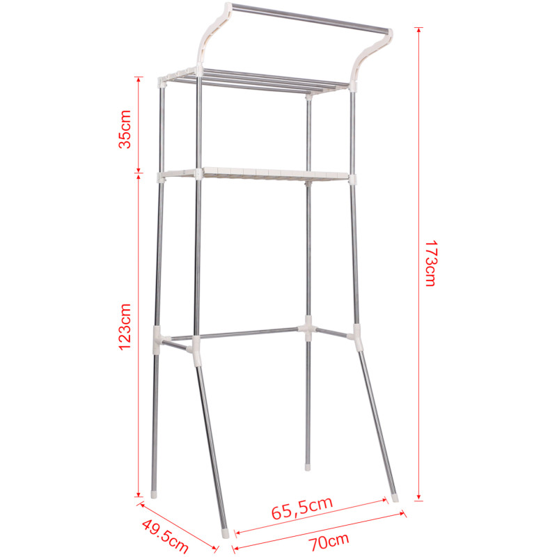 CLP Estante para lavadora Ellsworth Blanco