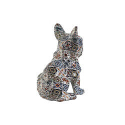 Figurine Décorative Home ESPRIT Multicouleur Chien méditerranéen 10 x 13 x 16 cm (2 Unités)