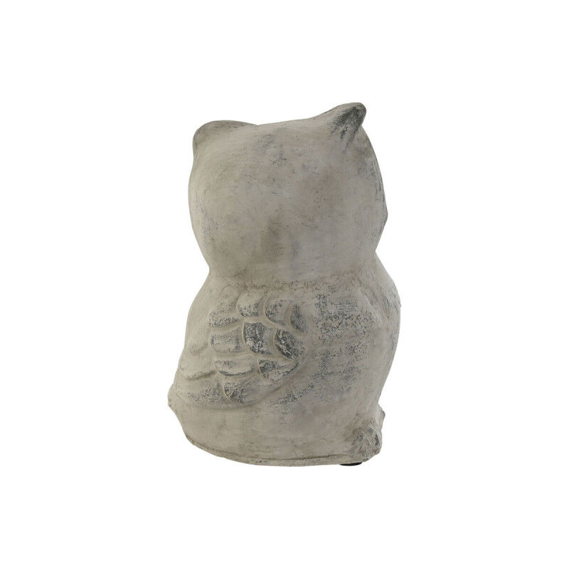Figurine Décorative Home ESPRIT Gris Hibou Finition vieillie 10 x 9 x 14 cm (3 Unités)