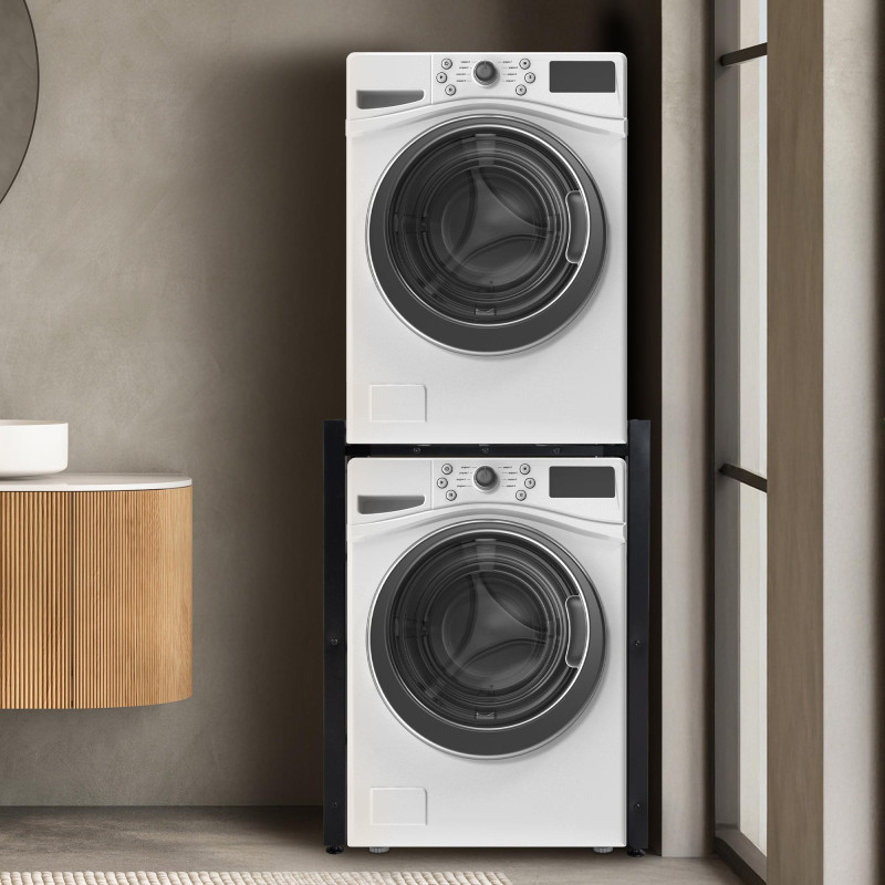 Estante para lavadoras Medina Negro