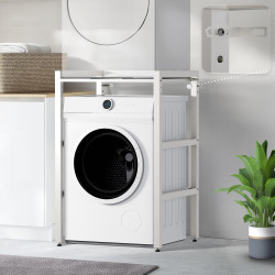 Étagère pour machine à laver Gannet blanche