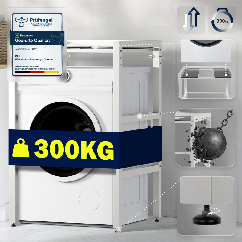 Étagère blanche pour machine à laver Gannet