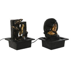 Fontaine de jardin Home ESPRIT Résine Buda Oriental 21 x 19 x 27 cm (2 Unités)