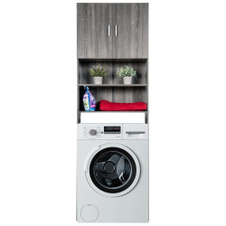 Estantería de madera Gardiner para la lavadora Gris oscuro