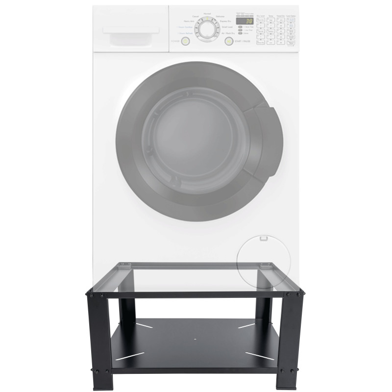 Socle pour machine ? laver Lunas, noir