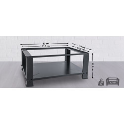 Socle pour machine ? laver Lunas, noir