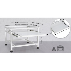 Châssis de base pour machine à laver Melfort blanc