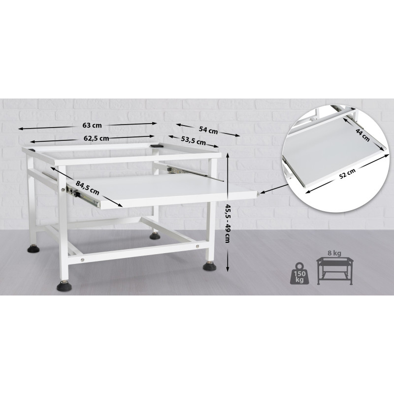 Socle de machine ? laver Melfort blanc