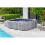 Spa gonflable BESTWAY - Lay-Z-Spa San Francisco Hydrojet Pro - 230 x 230 x 71 cm - 5/7 places - Carré (bâche, une cartouche)