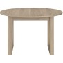 Table a manger extensible - BETTY - Ronde - Décor chene - 4 / 6 personnes - 120 / 155 x 120 x 75 cm - PARISOT