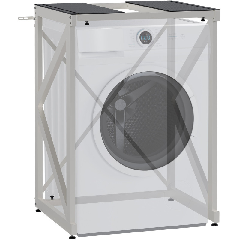 Étagère pour machine à laver Caleb blanche