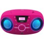 BIGBEN CD61RSUSB Lecteur Radio Cd Portable Usb Rose + Speakers Lumineux