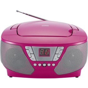 Lecteur Radio CD Portable - BIGBEN INTERACTIVE - CD60RSSTICK - Rose + Stickers