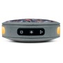 BIGBEN Party - Enceinte Bluetooth ronde avec dragonne et effets lumineux - 15W - Gris et orange camouflage