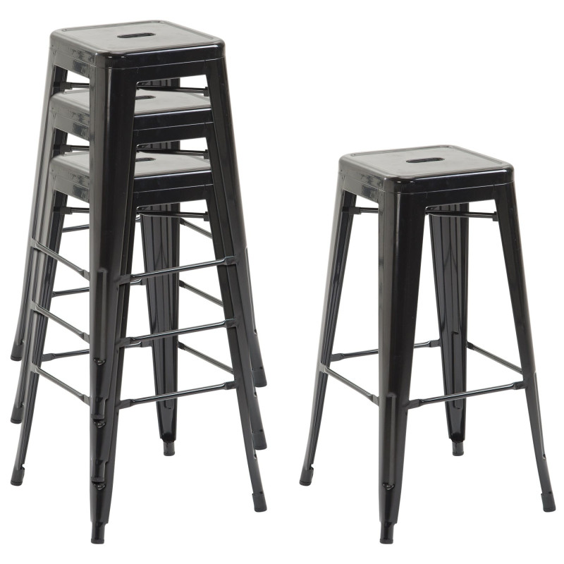 Tabouret de bar Joshua V2 noir