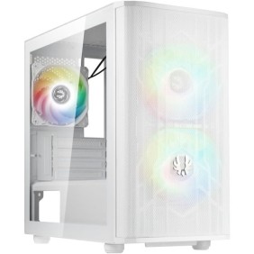 Boîtier PC - BITFENIX - Nova Mesh SE M-ATX ARGB (Blanc) - Mini tour - Format Micro-ATX - Sans alimentation