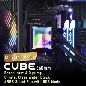 BITFENIX Cube AIO 360 (noir) - Watercooling AIO - 3x120mm