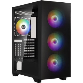 Boîtier PC - BITFENIX - Flow (Noir) - Moyen tour - Format ATX - Sans alimentation