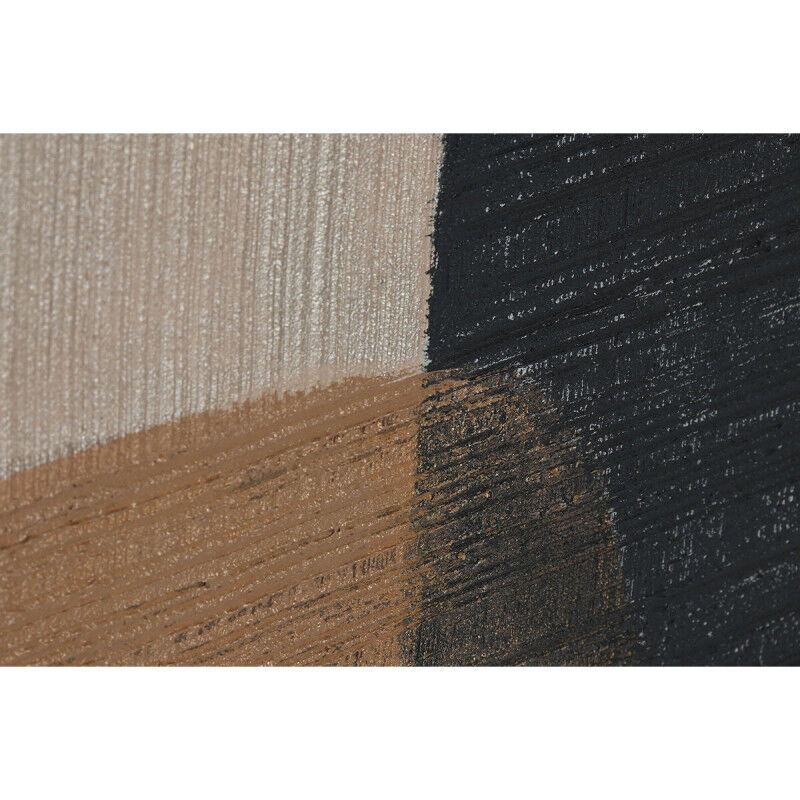 Cadre Home ESPRIT Marron Noir Abstrait Urbaine 82 x 4,5 x 102 cm (2 Unités)