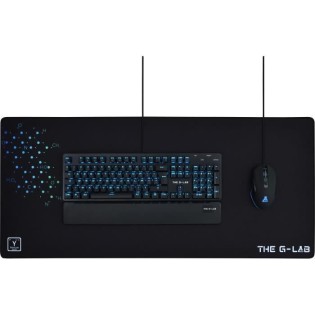 THE G-LAB PAD YTTRIUM Tapis de souris Gaming XXL 900x400x4mm avec gomme anti-dérapante