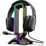 Support universel rétroéclairé pour casque de gaming THE G-LAB K-STAND-RADON avec 2 ports USB