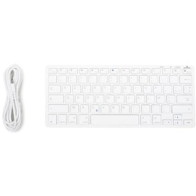 Clavier TKL - BLUESTORK - Bluetooth Rechargeable pour Mac - Blanc