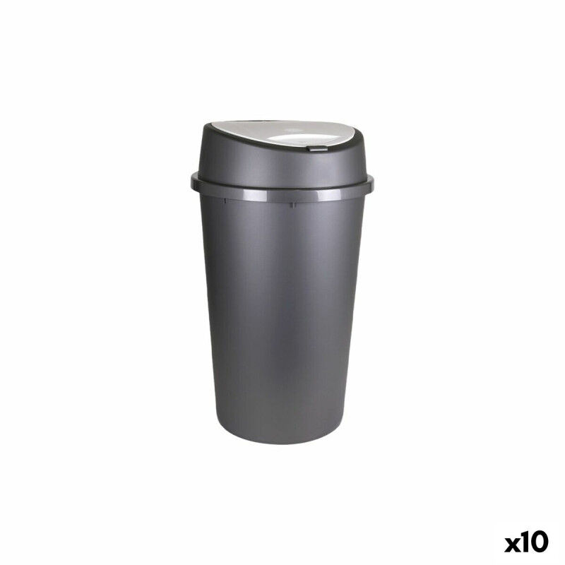 Poubelle Tontarelli Bingo Graphite 45 L (10 Unités)