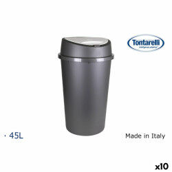 Poubelle Tontarelli Bingo Graphite 45 L (10 Unités)