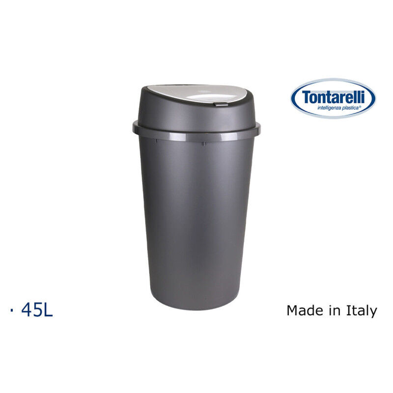 Poubelle Tontarelli Bingo Graphite 45 L (10 Unités)