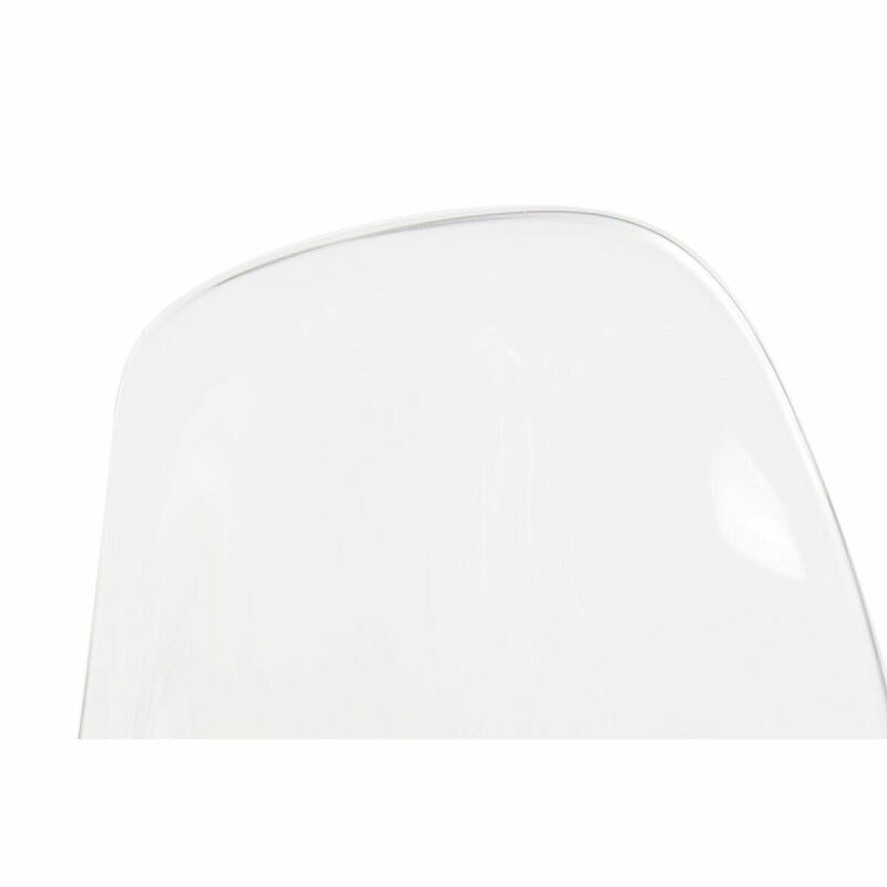 Chaise de Salle à Manger DKD Home Decor Blanc Bois Polycarbonate (Reconditionné A)