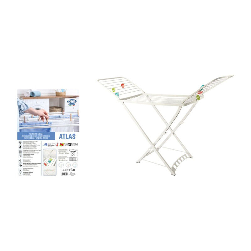 Séchoir Pliable Inde Atlas Blanc 172 x 220 x 50,5 cm