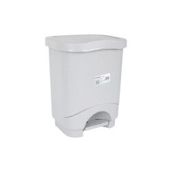 Seau à déchets avec pédale Tontarelli Idea Gris 24 L (4 Unités)