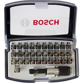 Jeu d'embouts de vissage BOSCH PROFESSIONAL 32 pieces (embout de vissage extra dur, accessoires pour perceuse-visseuse et tourne