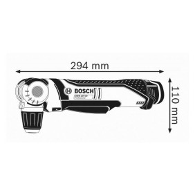 Perceuse d'angle 12V GWB 12V-10 (sans batterie ni chargeur) en coffret L-BOXX - BOSCH - 0601390909