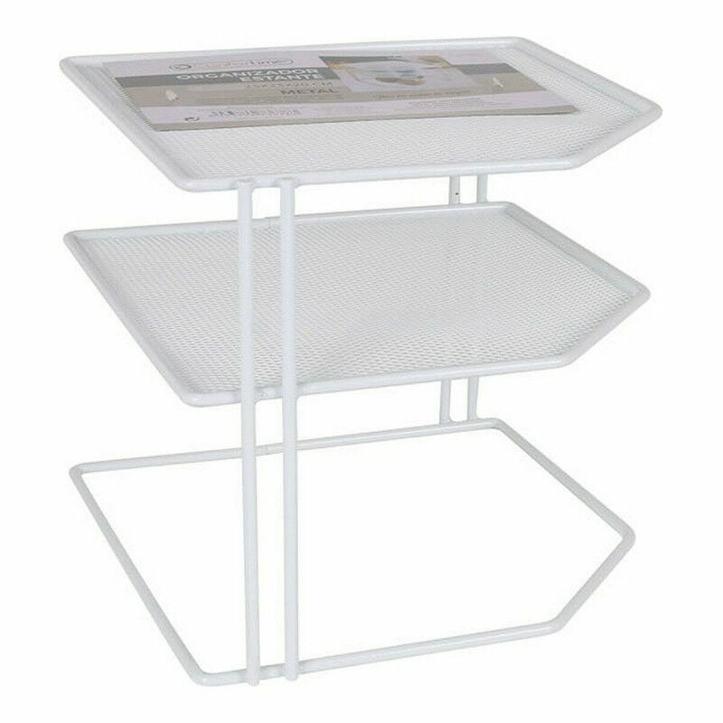 Etagère Confortime Blanc Métal 23 x 23 x 20 cm Organisateur (8 Unités)