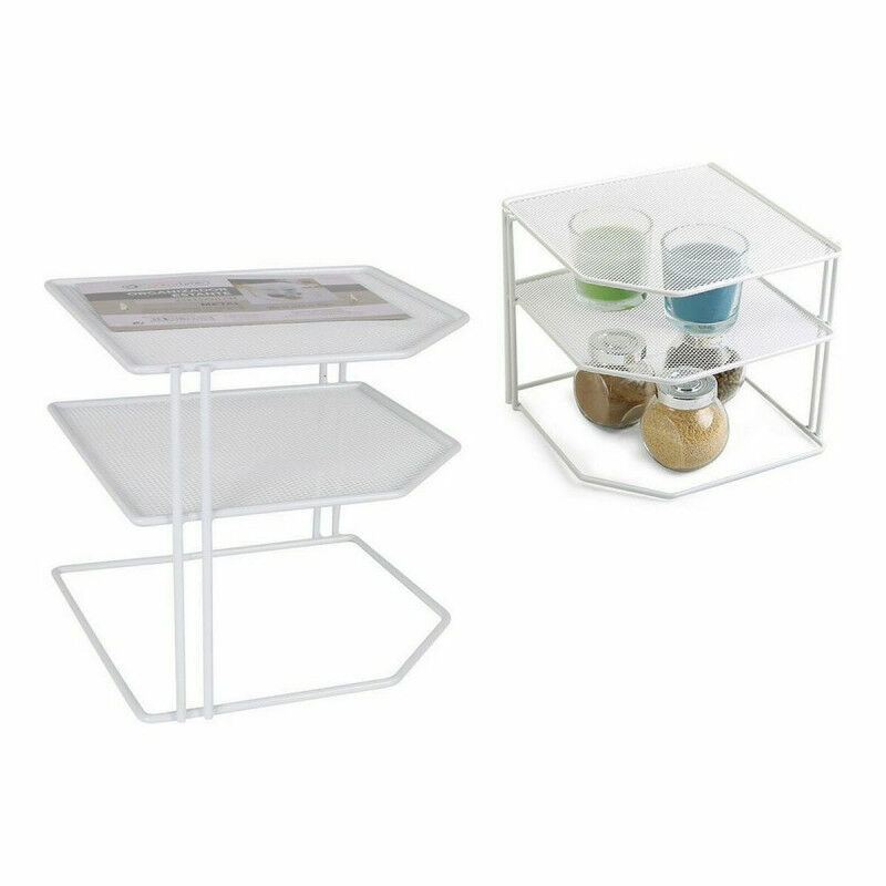 Etagère Confortime Blanc Métal 23 x 23 x 20 cm Organisateur (8 Unités)