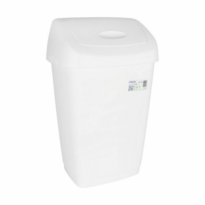 Corbeille à papier Tontarelli Aurora Basculant Blanc 50 L (6 Unités)