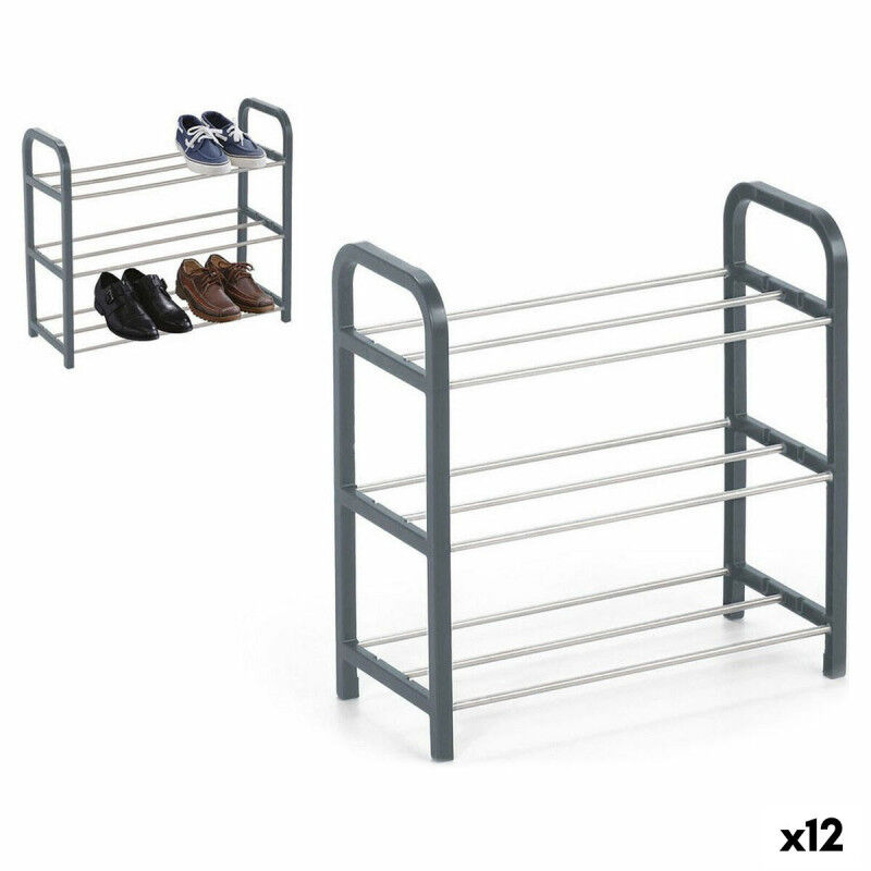 Range-chaussures Confortime Métal 3 niveaux 40 x 19 x 44 cm (40 x 19 x 44 cm)