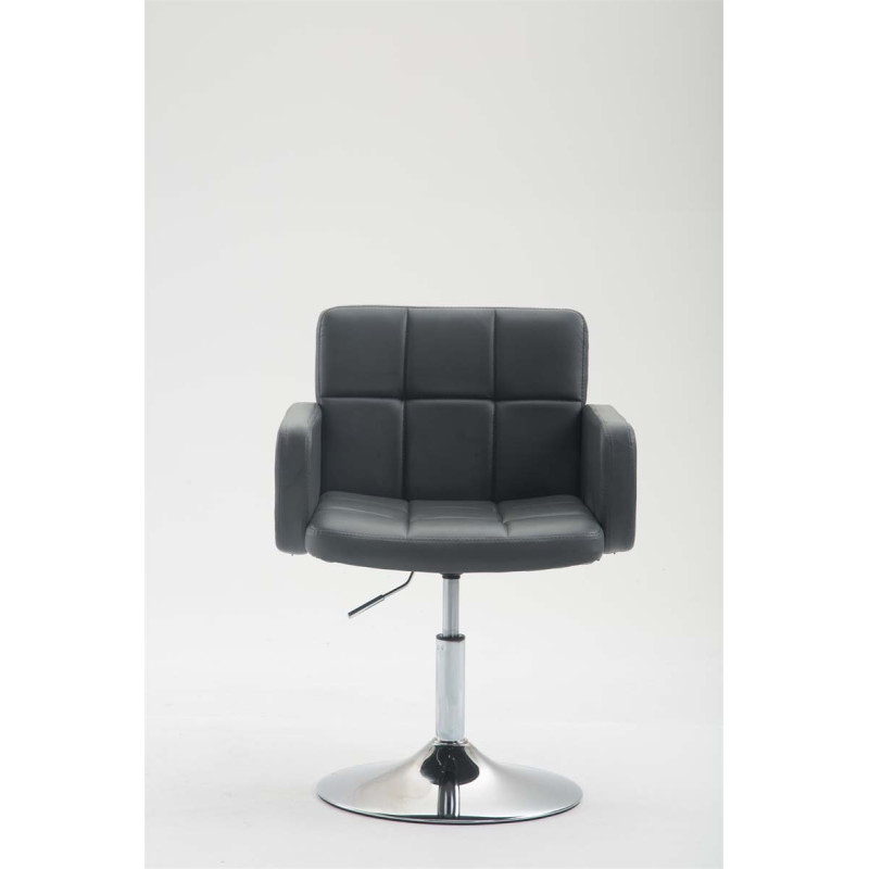 Fauteuil à oreille Los Angeles simili cuir gris