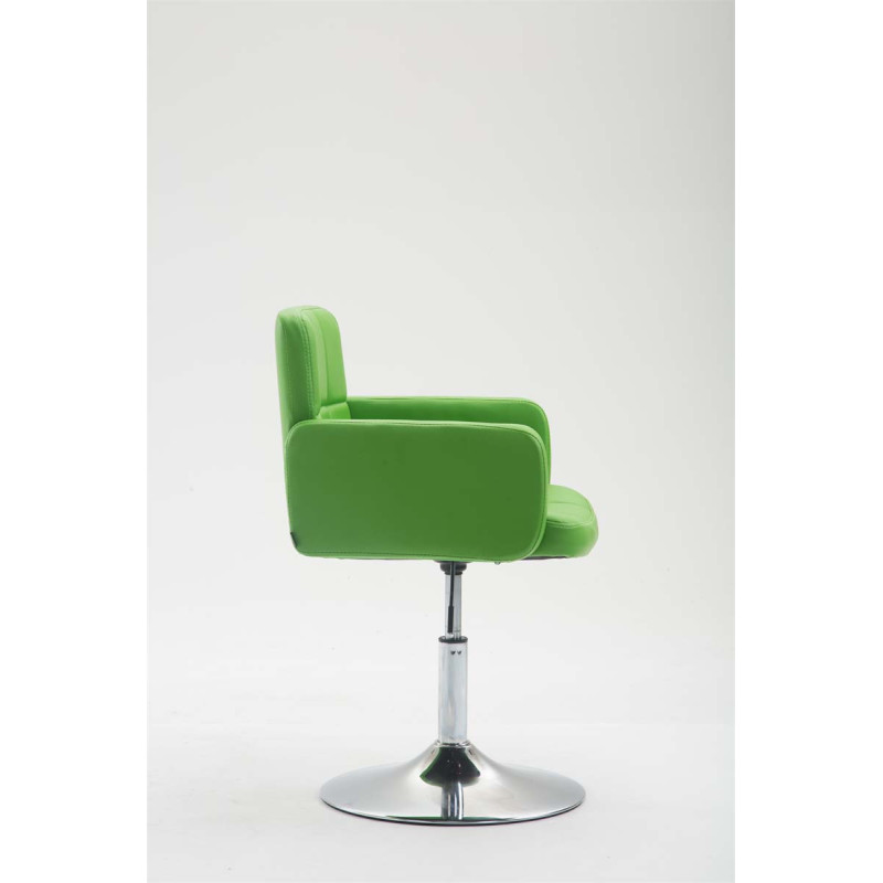 Chaise longue Los Angeles en similicuir vert