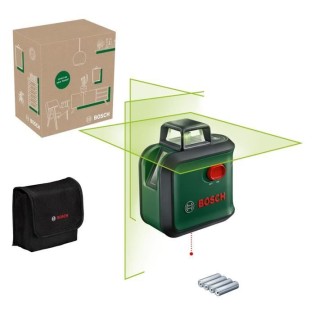 Laser lignes AdvancedLevel 360 de Bosch (3 laser lignes avec laser a 360° pour un alignement dans toute une piece, dans boîte